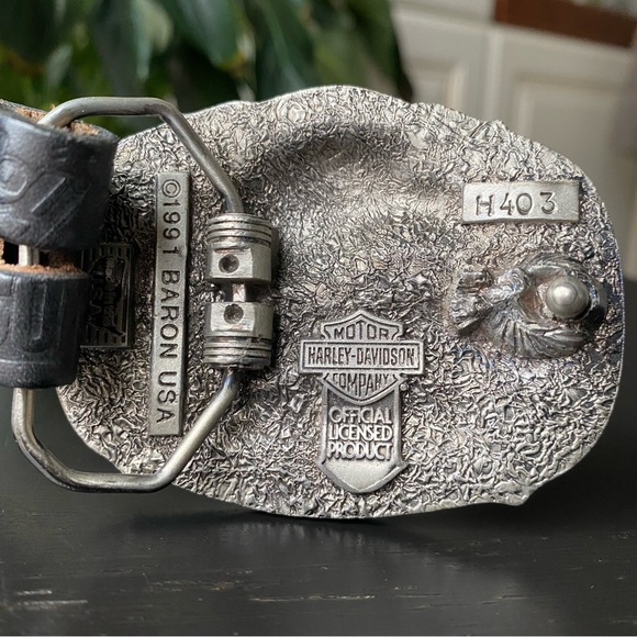 Vintage Harley Davidson Eagle Belt - Picture 4 of 16